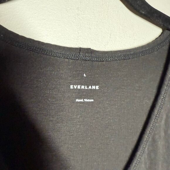 Everlane the Hemp Scoop Neck Muscle Tee black - Picture 3 of 7